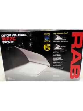 RAB LIGHTING - Cutoff Wallpack WP2C Bronze - New in Box